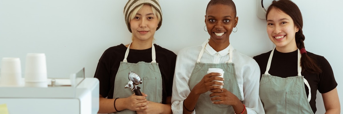 Business women in their coffee shop business